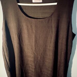 Dressbarn Women’s Black Sleeveless Work Top (1X)